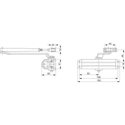 מחזיר דלת הידראולי ASSA ABLOY דגם DC110